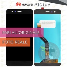 DISPLAY HUAWEI P10 LITE WAS-LX1 LX1A LX2 LX3 SCHERMO NERO VETRO LCD TOUCH SCREEN