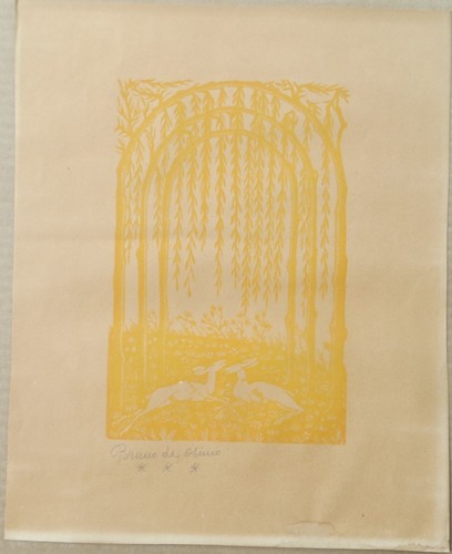 1938 rara xilografia bruno - 1938,