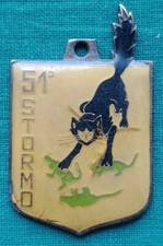 AERONAUTICA MILITARE 51° Stormo : Vecchio DISTINTIVO con occhiello - S. JOHNSON