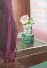 Dipinto ad olio vintage natura