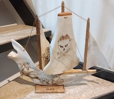 Veliero nave Pirata cubana in osso fatto a mano  