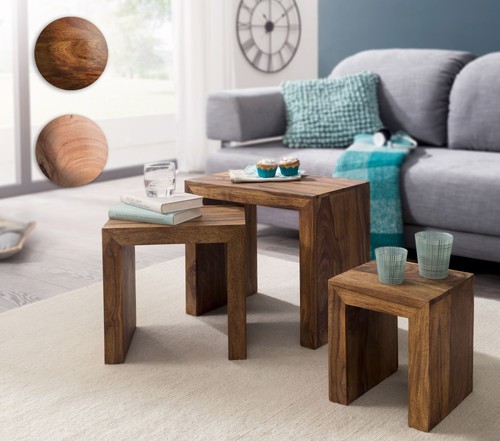 Finebuy set tavolini - di, 3