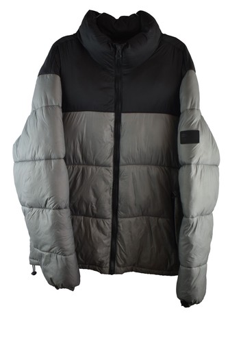 Giacca imbottita grigia zara - giacca,