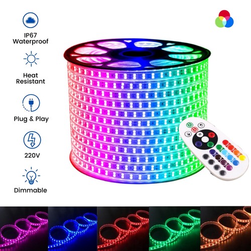Striscia led rgb 220v 240v - striscia,