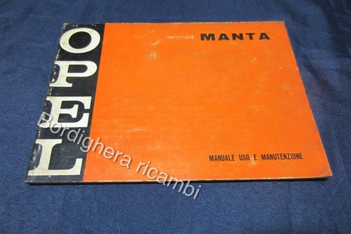 Opel manta manuale libretto - manta,