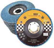 Dischi a ventaglio WFS 125 dischi lamellari dischi abrasivi grana da 40 a 80