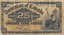 Canada  25  Cents  1.2.1900  P