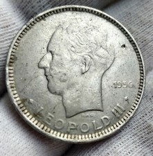 Belgio leopoldo iii 5 franchi