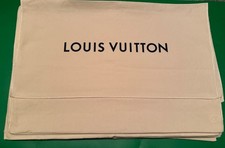 Autentica borsa copripolvere Louis Vuitton, beige tipo busta "22x15"