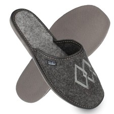 Ciabatta uomo Easy feltro grigio fantasia geometrica taglia 40-46 filsko Troon