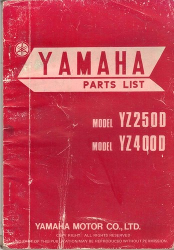 Yamaha yz250 yz400 - yamaha, d,yz400