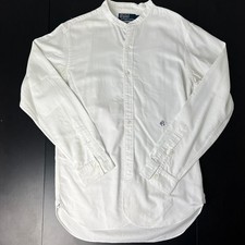 Polo Ralph Lauren Featherweight Mesh Mandarin Collar Shirt - White