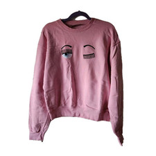 Felpa Chiara Ferragni EYELIKE rosa TG. XL Promo -50%