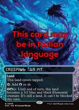 MTG CREEPING TAR PIT 9 FOIL