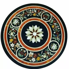 Tavolo intarsiato marmo - intarsiato, 24"