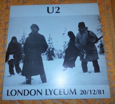U2 LONDON LYCEUM - LP 20-12-81