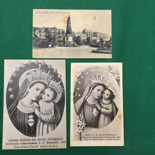 3 cartoline torre del greco napoli villa e Monumento Ai Caduti anni 20 e Madonna