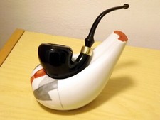 Pipa ZENITH Holland in Ceramica nera Fumata Rodata Vintage Estate