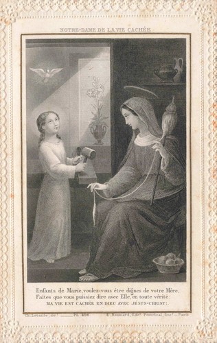 Ancienne image pieuse canivet - image,