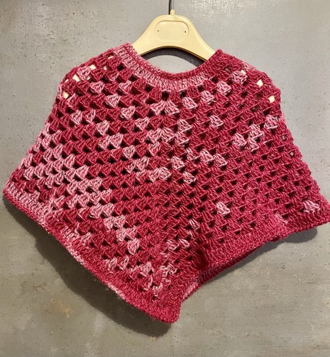 Poncho bambina fatto - bambina, mano