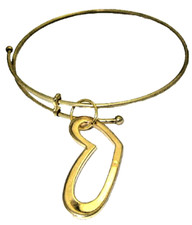 Cuore Bracciale Rigido 18kt