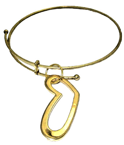Cuore bracciale rigido - bracciale,
