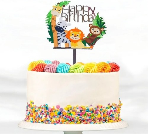 Cake topper acrilico animale