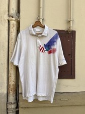 Adidas - 1990's Stefan Edberg Tennis Court Printed Graphic Tee