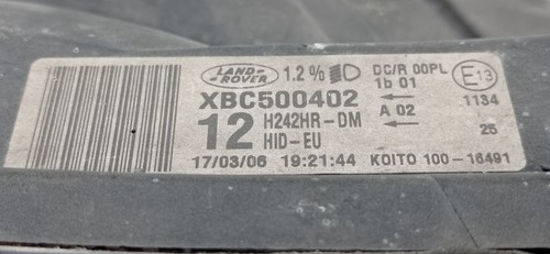 Xbc500402 faro anteriore - faro,