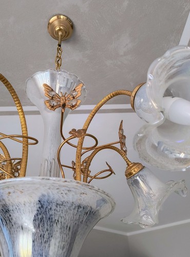 Lampadario classico vetro - lampadario,