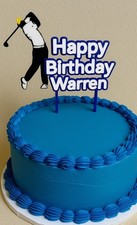 Cake Topper 3d Tema Golfista