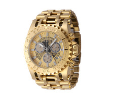 Orologio da uomo Invicta Reserve Chaos Swiss Ronda calibro Z60 - 50 mm, oro (45932)