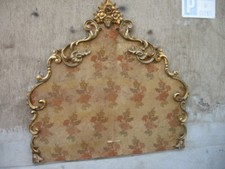 TESTATA LETTO 1 PIAZZA FRAMMENTI DORATI ANTICHI '800 - EMILIA - STOFFA DA RIFARE