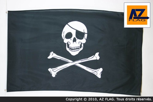 Bandiera pirata teschio - pirata,