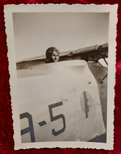 Vecchia foto pilota aereo - foto,