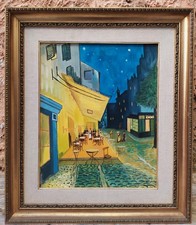 Terrazza del caffè di notte Vincent Van Gogh copia dipinta a mano dipinto a olio