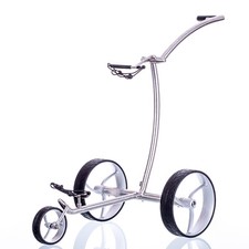 Trolley elettrico golf walker acciaio inox, batteria Li, freno discesa, retromarcia