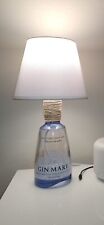 Lampada Bottiglia Gin Mare Con Paralume - Abat Jour - Lampada Tavolo Comodino