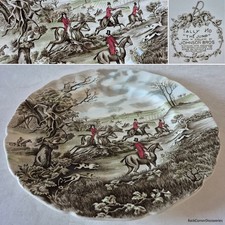 Johnson Bros Made in England TALLY HO "The Jump" 103/4" piastra di servizio/caricabatterie