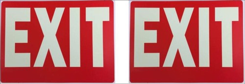 Exit sign glow - exit, glow-in-the-dark