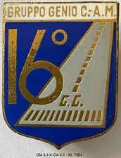 AERONAUTICA MILITARE 16° GRUPPO GENIO CAMPALE AM DISTINTIVO PRODUTTORE JOHNSON