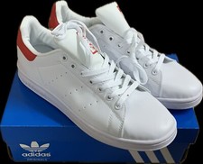 ADIDAS STAN SMITH  Sneakers scarpe UOMO  donna - BIANCO ROSSO - TAGLIA 40