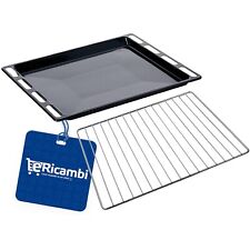 Leccarda Nera + Griglia Forno Hotpoint Ariston Indesit 447x365mm Originali
