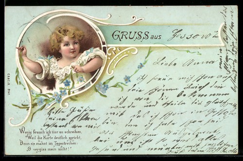 Litografia bambino con non - con,