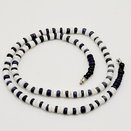 Collana perline nylon onice