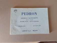 Pedron solfeggi manoscritti - pedron,