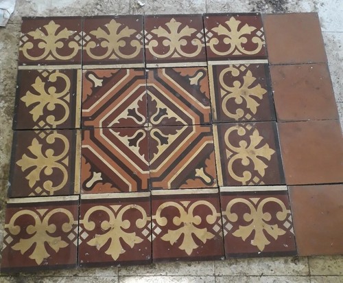 Lotto cementine mattonelle - lotto,