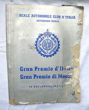 AUTO D'EPOCA GP MONZA AUTOMOBILISMO LIBRO "BULLONATO" ALLUMINIO FASCISMO 1933