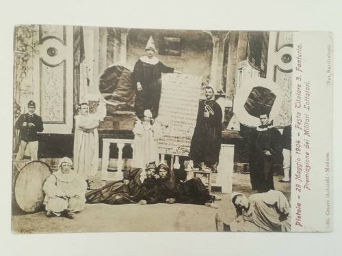 Cartolina pistoia 1904 festa - 1904, 3