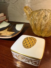 Porcellana porta gioie FABERGE LIMOGES FRANCE IMPERIAL CORONATION EGG